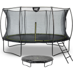 EXIT Toys Exit - Trampoline Met Veiligheidsnet, Afdekhoes En Ladder - Op Poten - Silhouette - Rond - ø366cm - Zwart