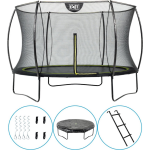 EXIT Toys Exit - Trampoline Met Veiligheidsnet, Afdekhoes, Ladder En Verankeringsset - ø305cm - Zwart