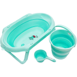 Milk&moo Babybad Set - Babybadje Opvouwbaar - Antislip - Incl. Emmer