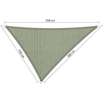 Shadow Comfort Driehoek 2,5x3x3,5m Moonstone - Groen