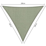 Shadow Comfort Driehoek 2x2x2m Moonstone Green - Groen