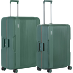 Carry On Protector Luxe Kofferset - Tsa Trolleyset M+l Formaat Met 4-delige Packer Set - Kliksloten - Groen