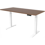 IVOL Elektrisch Verstelbaar Bureau - 180x80 Cm - Dual Motor - / Donker Eiken - Wit