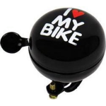 DRESCO Fietsbel Dingdong I Love My Bike 60 Mm Staal Zwart - Negro