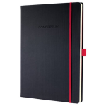 Notitieboek Sigel Conceptum Red Edition Hardcover A5 Lijn - Zwart