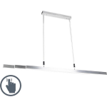 Lamponline Hanglamp Adriana Verstelbaar L 120-180 Cm Mat-chroom - Silver