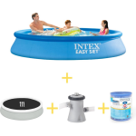 Intex Zwembad - Easy Set - 305 X 61 Cm - Inclusief Solarzeil, Filterpomp & Filter - Blauw