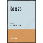 Acaza Aluminium Fotokader, Fotolijst Met Formaat 50 Cm X 75 Cm, Plexiglas,e Rand - Zwart