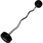 Ryzor Barbell Ez Halterstang Met Gewichten - 20 Kg - Rubber - Zwart