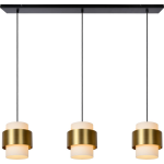 Lucide Firmin - Hanglamp - 3xe27 - Mat / Messing - Goud