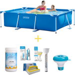 Intex Zwembad - Frame Pool - 220 X 150 X 60 Cm - Inclusief Ways Onderhoudspakket - Blauw