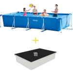 Intex Zwembad - Frame Pool - 450 X 220 X 84 Cm - Inclusief Solarzeil - Blauw