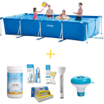 Intex Zwembad - Frame Pool - 450 X 220 X 84 Cm - Inclusief Ways Onderhoudspakket - Blauw