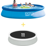 Intex Zwembad - Easy Set - 396 X 84 Cm - Inclusief Solarzeil - Blauw