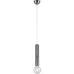 BES LED Led Hanglamp - Hangverlichting - Trion Claro - E27 Fitting - 1-lichts - Rond - Mat Nikkel - Aluminium
