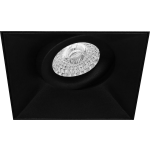BES LED Spot Armatuur Gu10 - Pragmi Nivas Pro - Inbouw Vierkant - Mat - Aluminium - Trimless - Kantelbaar - 150mm - Zwart