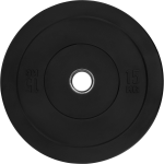 Ryzor Halterschijf - 15 Kg - Rubber - Zwart