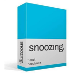 Snoozing Flanel Hoeslaken - 100% Geruwde Flanel-katoen - 1-persoons (70x200 Cm) - - Blauw