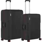 Carry On Protector Luxe Kofferset - Tsa Trolleyset M+l Formaat Met 4-delige Packer Set - Kliksloten - Zwart