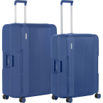 Carry On Protector Luxe Kofferset - Tsa Trolleyset M+l Formaat Met 4-delige Packer Set - Kliksloten - Blauw