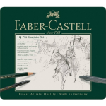 Faber Castell Grafietset Pitt 19-delig - Zwart