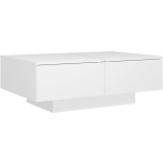 Vidaxl Salontafel 90x60x31 Cm Spaanplaat - Wit