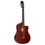 Ortega RCE125MMSN Family Series Full-Size Guitar Mahogany Natural elektrisch-akoestische klassieke gitaar met gigbag