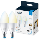 WIZ Kaarslamp Warm- tot Koelwit Licht E14 2-pack