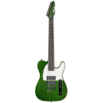 ESP guitars SCT-607 Baritone Green Sparkle Stephen Carpenter Signature 7-snarige elektrische gitaar met koffer