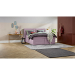 Opbergboxspring Pearl Vlak Met Gestoffeerd Matras - 160 x 210 cm - pale