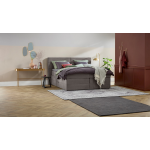 Opbergboxspring Pearl Vlak Met Gestoffeerd Matras - 160 x 210 cm - taupe