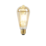 LED lamp E27 ST64 8W 2000-2600K dim to warm goldline filament - Goud