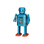 Retro Robot 13 Cm - Blauw