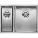 Anderhalve Spoelbak Keuken 59 Cm Onderbouw / Vlakbouw - Moderne Keuken Spoelbak Mizzo Linea - Rvs Spoelunit