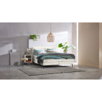 Boxspring Quartz Verstelbaar Met Gestoffeerd Matras - 90 x 210 cm - rpes 01