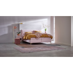 Boxspring Ruby Vlak Met Gestoffeerd Matras - 160 x 200 cm - pale