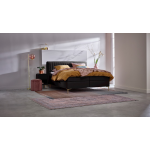 Boxspring Ruby Vlak Met Gestoffeerd Matras - 200 x 210 cm - charcoal