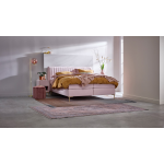 Boxspring Ruby Vlak Met Gestoffeerd Matras - 200 x 210 cm - pale