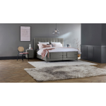 Boxspring Jade Verstelbaar Met Gestoffeerd Matras - 140 x 210 cm - grey