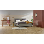 Boxspring Opal Vlak Met Gestoffeerd Matras - 90 x 210 cm - taupe