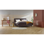 Boxspring Opal Vlak Met Gestoffeerd Matras - 90 x 200 cm - espresso state