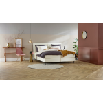 Boxspring Opal Vlak Met Gestoffeerd Matras - 90 x 220 cm - ecru