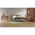 Boxspring Opal Vlak Met Gestoffeerd Matras - 90 x 200 cm - taupe