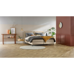 Boxspring Opal Vlak Met Gestoffeerd Matras - 90 x 220 cm - liver