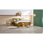 Opbergbox Citrine Met Gestoffeerd Matras - 180 x 220 cm - ocre