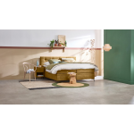 Opbergbox Citrine Met Gestoffeerd Matras - 180 x 200 cm - ocre