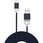 Micro-usb Kabel, Zwart - Rubber - Celly Pantone - Blauw