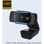 Adesso CyberTrack H5 webcam 2,1 MP 1920 x 1080 Pixels USB 2.0 Zwart, - Blauw
