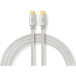 Nedis Usb-kabel - Aluminium - 1.00 M