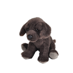 Pluche Knuffele Labrador Hond Van 13 Cm - Knuffel Huisdieren - Bruin